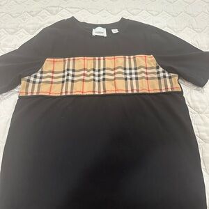 BURBERRY kids Vintage checked Crewneck TShirt